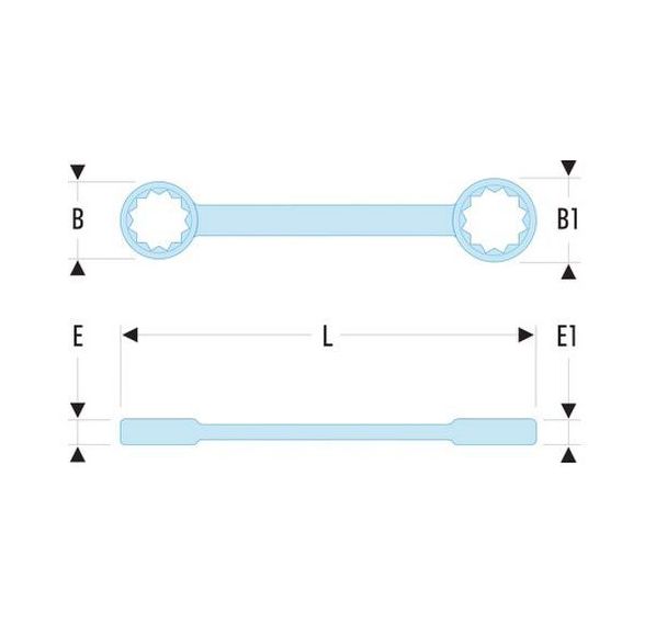 Clés Torx à oeil, E6 à E24