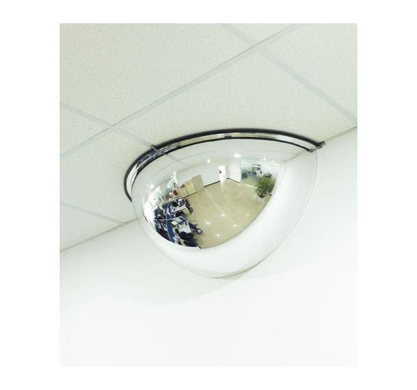 Miroir de sécurité 1/2 sphère à suspendre PMMA