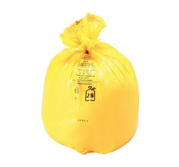 Sacs poubelle – 33 gallons, jaune S-15542Y - Uline