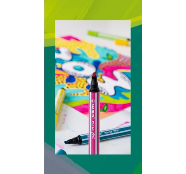 Feutre de coloriage STABILO® Pen 68 Max Arty
