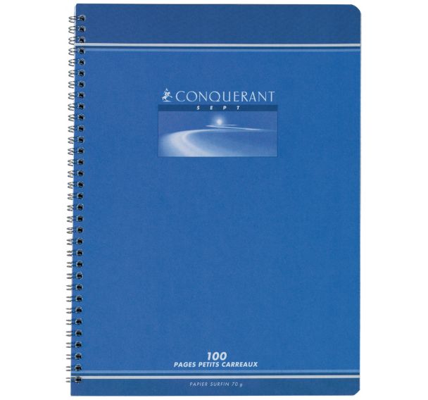 Conquerant Bloc‐Notes Basic A4 Petits Carreaux 5mm 200 Pages