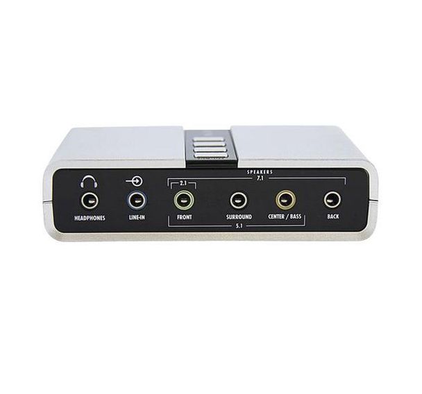 ASHATA Carte Son, DM-HD10 USB 5.1 Adaptateur Audio pour Carte Son Externe  pour Enregistrement karaoké, Carte Son USB Contrôleur Audio USB avec MIC  in