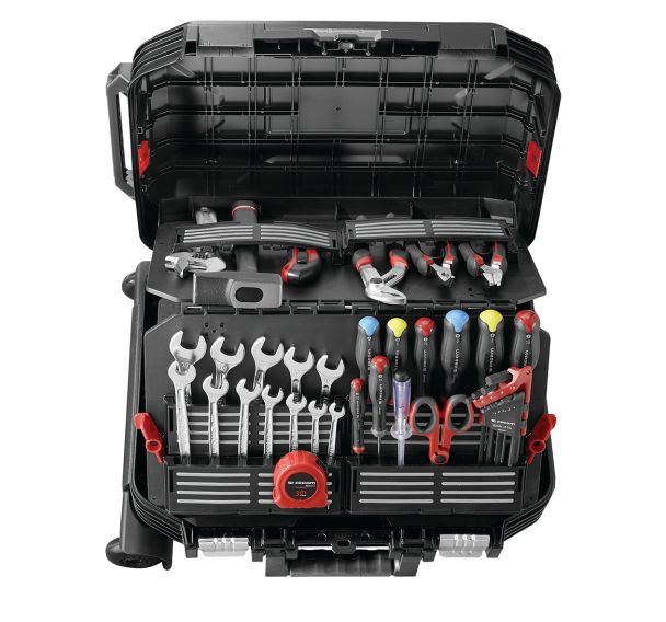 Valise à roulettes + support + séparateurs boîte à outils boîte à outils