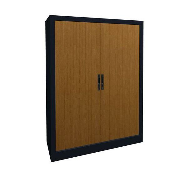 Armoire métal rideaux PVC lame terminale recouverte hauteur 135 cm