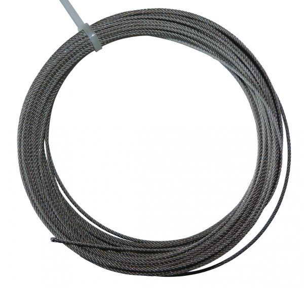 Câble 72 fils diamètre 6 mm en acier galvanisé 25 m. : : Bricolage