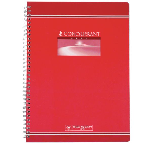 Conquerant Bloc‐Notes Basic A4 Petits Carreaux 5mm 200 Pages