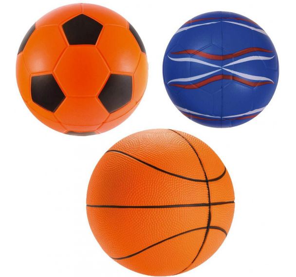 Ballon de football en mousse softelef' orange 