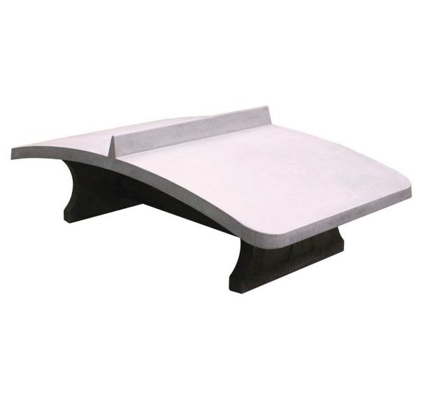 Table footvolley, table pingpong béton, table de jeux béton plateau courbé