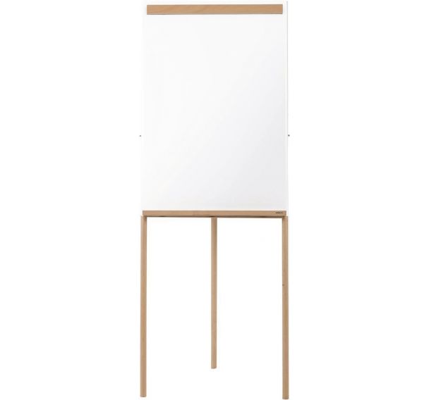 Chevalets en bois inclinés tableau blanc effaçable à sec magnétique - H 115  cm - TORENCO