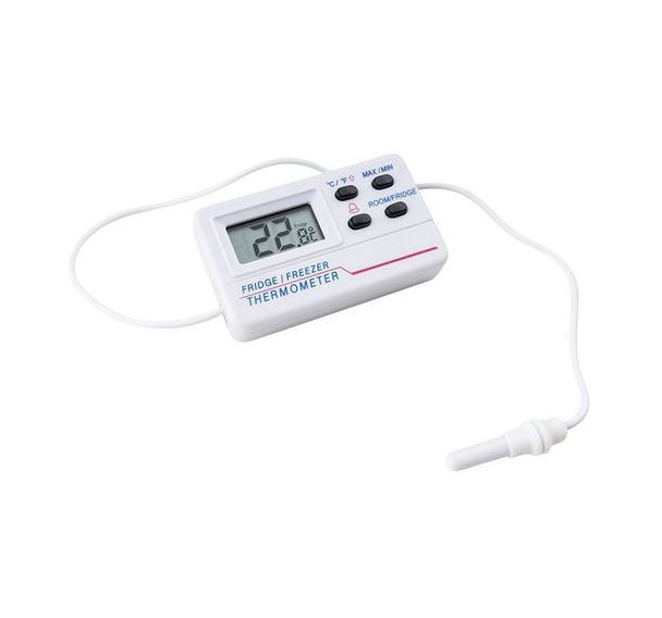Thermomètre numérique de réfrigérateur avec sonde, congélateur de salle,  thermomètre d'alarme de réfrigérateur de haute