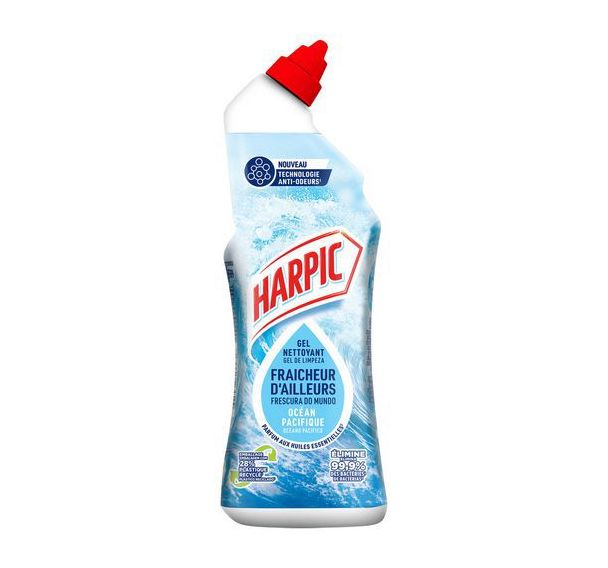 Gel auto-actif fraicheur d'ailleurs océan - 750 ml - Harpic