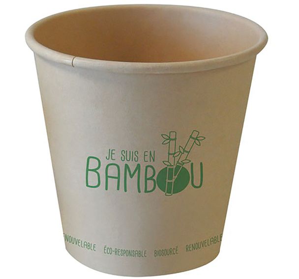 Gobelets bambou 25cl x50