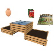 Pack complet : trio potager Carre Serre