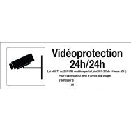 Panneau surveillance vidéo - vidéoprotection 24h/24h