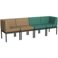 Banquette 4 places Lotua enduit PVC Ginkgo _ Sokoa