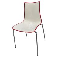 Chaise d'occasion bicolore empilable - Scab Design