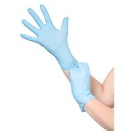 Gants jetables 1131 en nitrile non poudré longue manchette - Weesafe