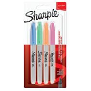 Lot de 4 Marqueurs permanent Sharpie Fine - assortis pastel