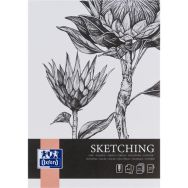 Lot de 5 Bloc dessin Sketching Oxford Art endossé A4 50p 120g