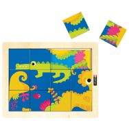 Puzzle magique -crocodile - hippocampe