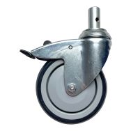 Roue pivotante à blocage directionnel 125mm pour chariot hygirack