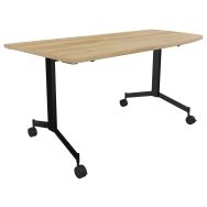 Table Eureka abattante angle droit intégré 170 x 80 cm -  Buronomic