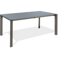 Table jardin Honfleur 250x100cm gris anthracite