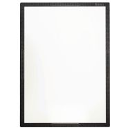 Tableau Flomo 93x128cm en acier émaillé blanc encadrement noir