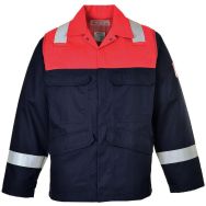 Veste Bizflame Plus pour soudeur FR55 Bleu marine/Rouge - Portwest